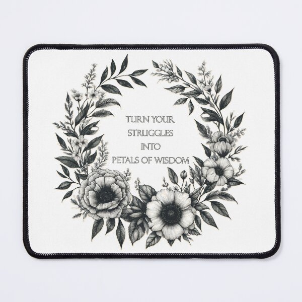 Item preview, Turn your struggles into petals of wisdom-  Floral Journals designed and sold by Meemaart.