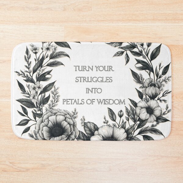 Item preview, Turn your struggles into petals of wisdom-  Floral Journals designed and sold by Meemaart.
