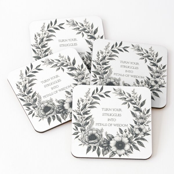 Item preview, Turn your struggles into petals of wisdom-  Floral Journals designed and sold by Meemaart.