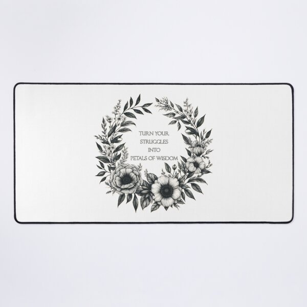 Item preview, Turn your struggles into petals of wisdom- Floral Journals designed and sold by Meemaart.