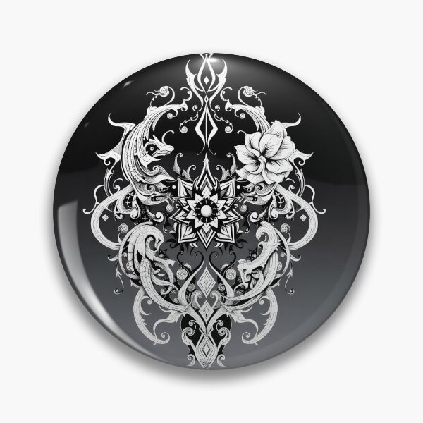 Item preview, Art White Black Abstract Forms Space Exploration Visions designed and sold by ART ATTACK ZONE.