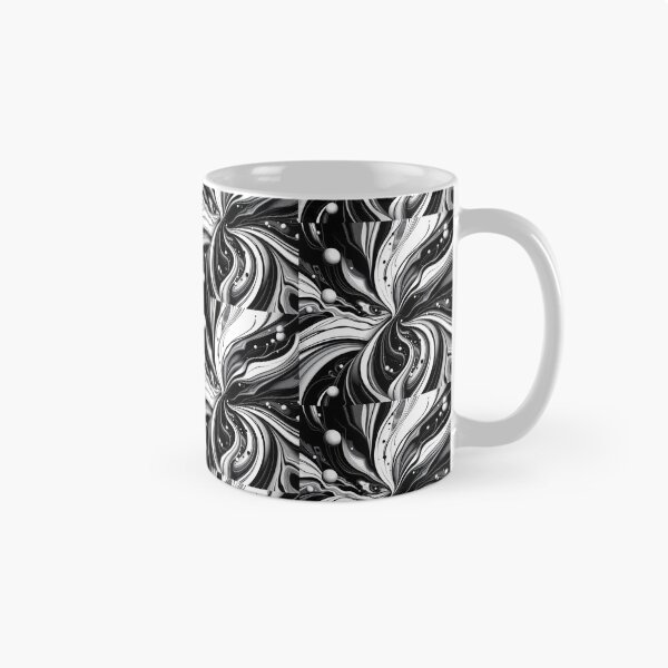Item preview, Design White Black Abstract Forms Space Exploration Visions designed and sold by ART ATTACK ZONE.