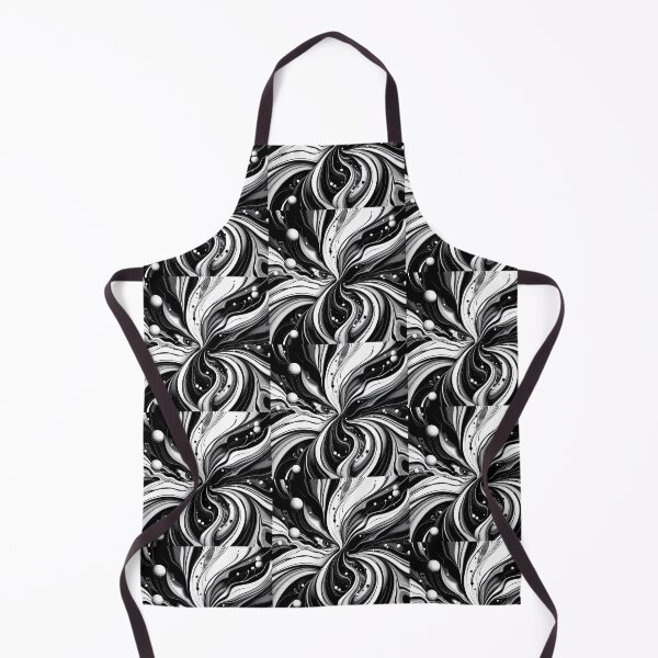 Item preview, Design White Black Abstract Forms Space Exploration Visions designed and sold by ART ATTACK ZONE.