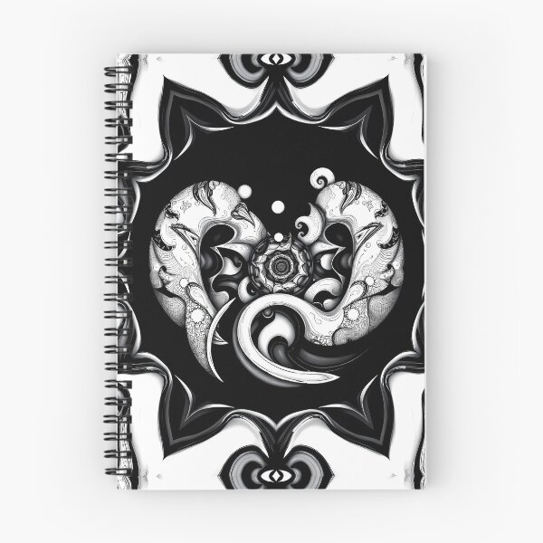 Item preview, Surreal White Black Abstract Forms Space Exploration Visions designed and sold by ART ATTACK ZONE.