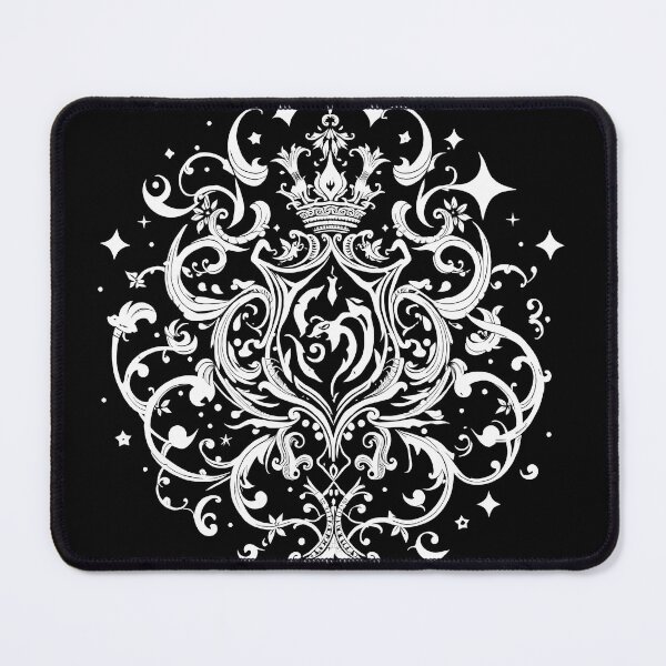 Item preview, Cosmic White Black Abstract Forms Space Exploration Visions designed and sold by ART ATTACK ZONE.