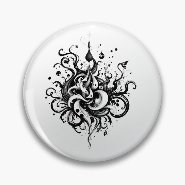 Item preview, Minimal White Black Abstract Forms Space Exploration Visions designed and sold by ART ATTACK ZONE.