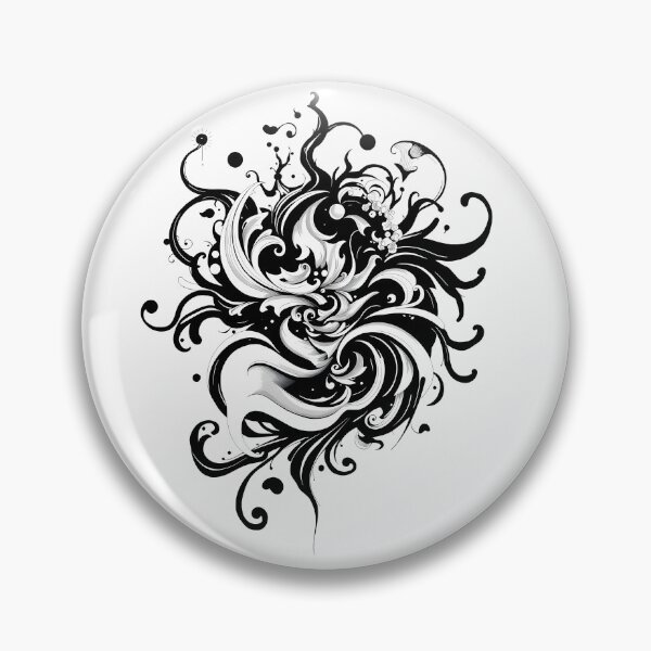 Item preview, Waves White Black Abstract Forms Space Exploration Visions designed and sold by ART ATTACK ZONE.