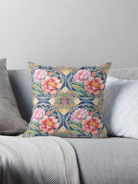 Item preview, Pair of watercolor Chinese flowers  designed and sold by Reignchaos80.