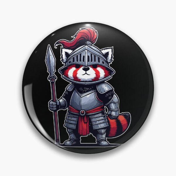 Item preview, Red Panda Knight Medieval designed and sold by TomFrontierArt.