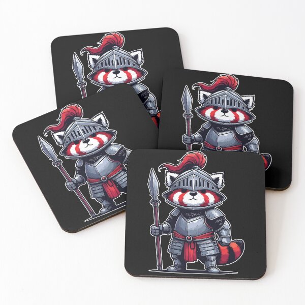 Item preview, Red Panda Knight Medieval designed and sold by TomFrontierArt.