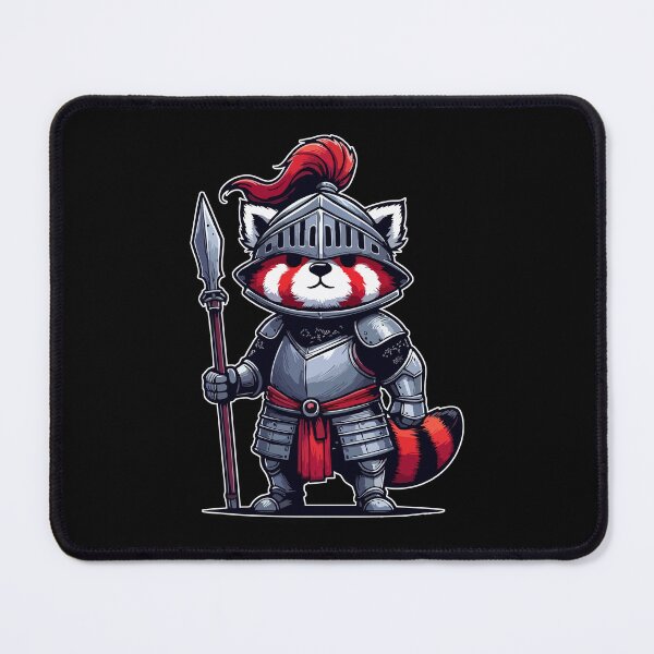 Item preview, Red Panda Knight Medieval designed and sold by TomFrontierArt.