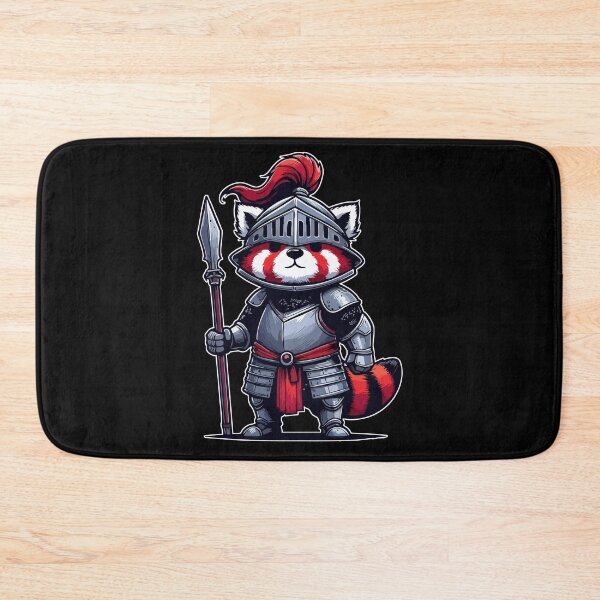Item preview, Red Panda Knight Medieval designed and sold by TomFrontierArt.