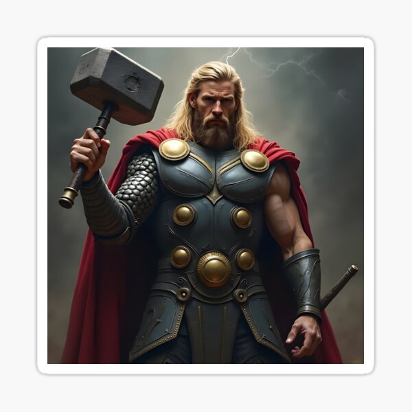 Artikel-Vorschau von Thor, Gott des Donners, designt und verkauft von vividcrucibledesigns.