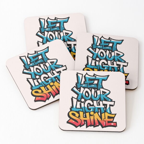 Item preview, Matthew 5:16 - Let Your Light Shine Graffiti Christian Street Art Bible Verse designed and sold by  KnitLuv.