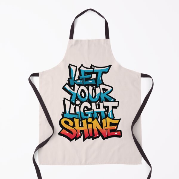 Item preview, Matthew 5:16 - Let Your Light Shine Graffiti Christian Street Art Bible Verse designed and sold by  KnitLuv.