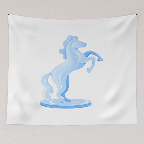 Item preview, An Ice Sculpture of a Rearing Blue Ethereal Horse designed and sold by My Kind of Mood.