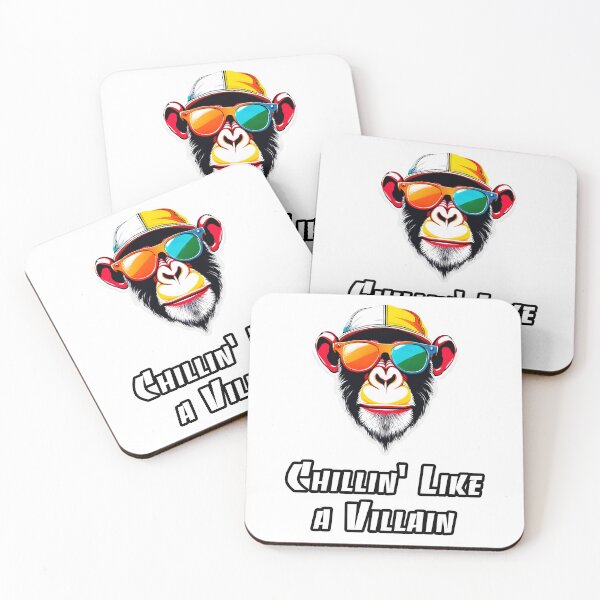 Item preview, Chillin' Like a Villain - Monkey quote 2 designed and sold by Tom-Johnson.