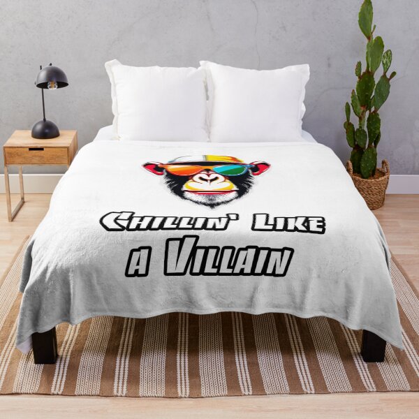 Item preview, Chillin' Like a Villain - Monkey quote 2 designed and sold by Tom-Johnson.