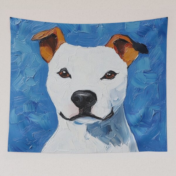 Item preview, American Staffordshire Terrier | Post-impressionist painting style designed and sold by ComicsFactory.