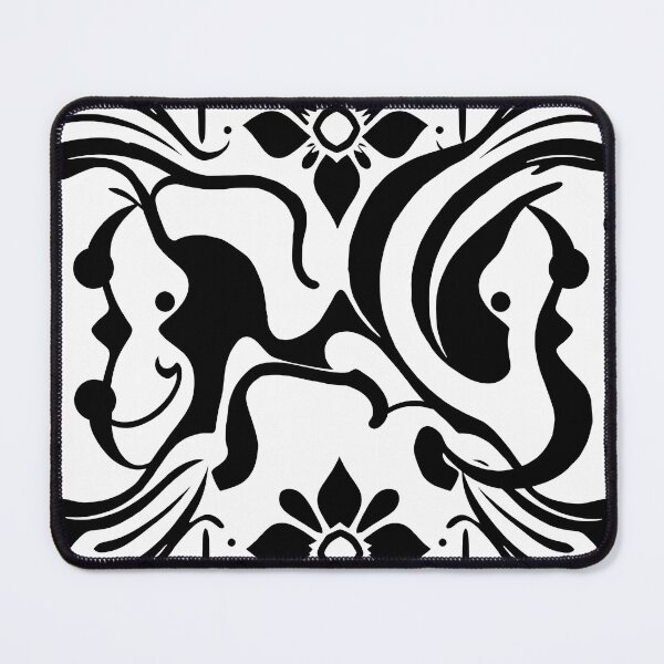 Item preview, Milk Cow Black White Abstract Surreal Art Exploration Visions designed and sold by ART ATTACK ZONE.