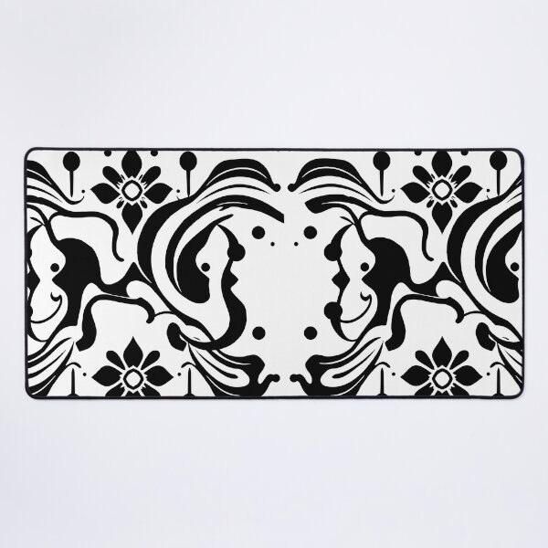 Item preview, Milk Cow Black White Abstract Surreal Art Exploration Visions designed and sold by ART ATTACK ZONE.