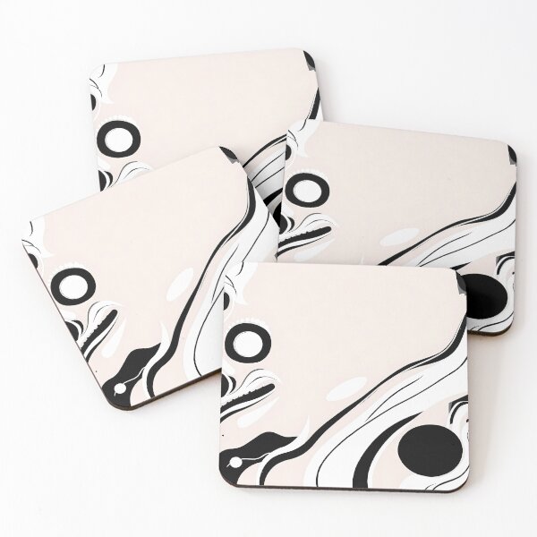 Item preview, Bon Larry Black White Abstract Surreal Art Exploration Visions designed and sold by ART ATTACK ZONE.