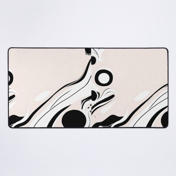 Item preview, Bon Larry Black White Abstract Surreal Art Exploration Visions designed and sold by ART ATTACK ZONE.