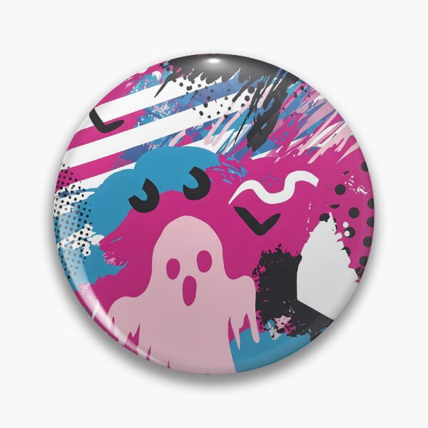 Artikelvorschau, Memphis-Geistermuster | Gruseliges und verspieltes Halloween-Design entworfen und verkauft von Tw1nsAIArt.