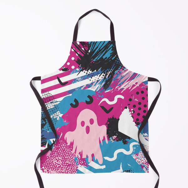 Artikelvorschau, Memphis-Geistermuster | Gruseliges und verspieltes Halloween-Design entworfen und verkauft von Tw1nsAIArt.