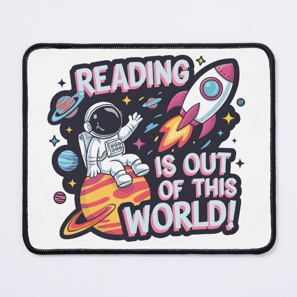 Item preview, Reading Is Out of This World - Fun Astronaut Space Design designed and sold by luckytua789.