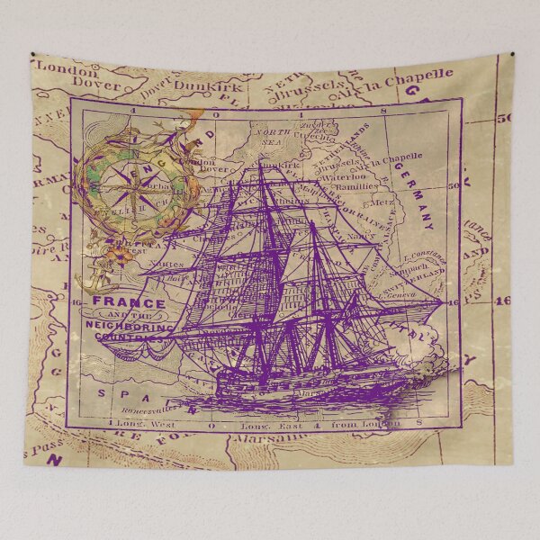 Item preview, Vintage map II designed and sold by Image NDesign.