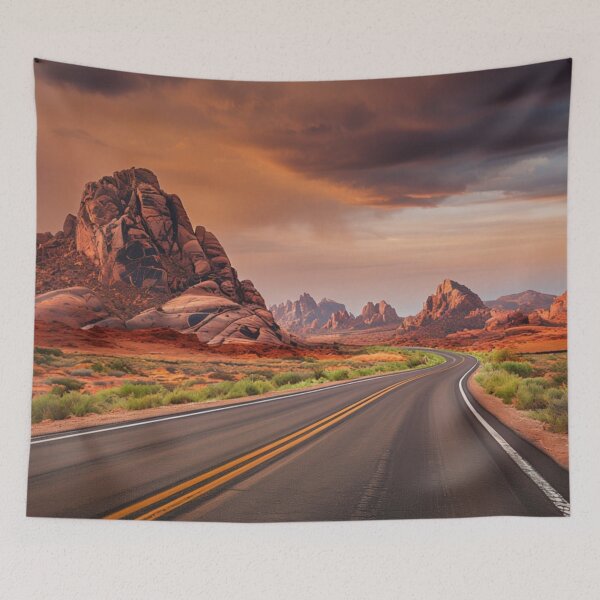 Item preview, Lonely desert road in the USA designed and sold by Sigtrix.