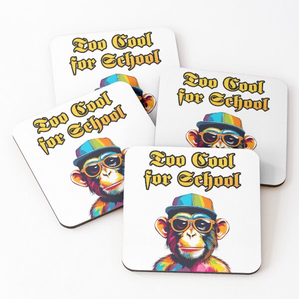 Item preview, Too Cool for School - Monkey quote 1 designed and sold by Tom-Johnson.