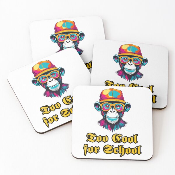 Item preview, Too Cool for School - Monkey quote 2 designed and sold by Tom-Johnson.