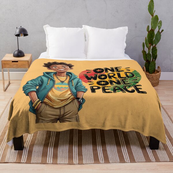 Item preview, One World, One Peace – Reggae-Inspired Positive Vibes designed and sold by QPTheeArtist.