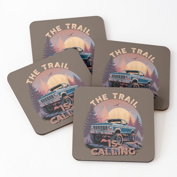 Item preview, The Trail Is Calling Retro Off-Road Truck Adventure Design designed and sold by EpochFusion.
