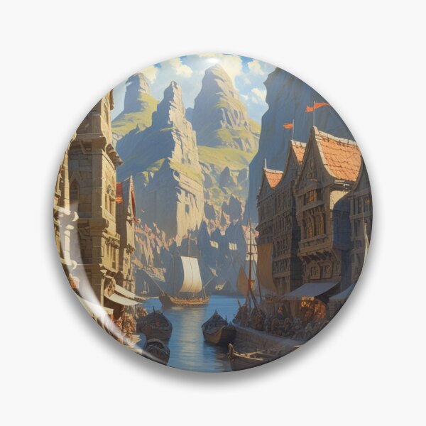 Item preview, Dwarven Haven: The Bustling Port City designed and sold by novmasao.