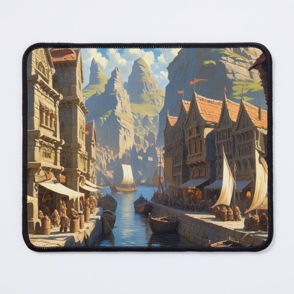 Item preview, Dwarven Haven: The Bustling Port City designed and sold by novmasao.
