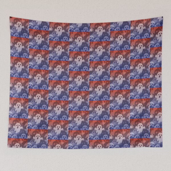 Item preview, Ghost Pattern | Spooky and Playful Halloween Design designed and sold by Tw1nsAIArt.