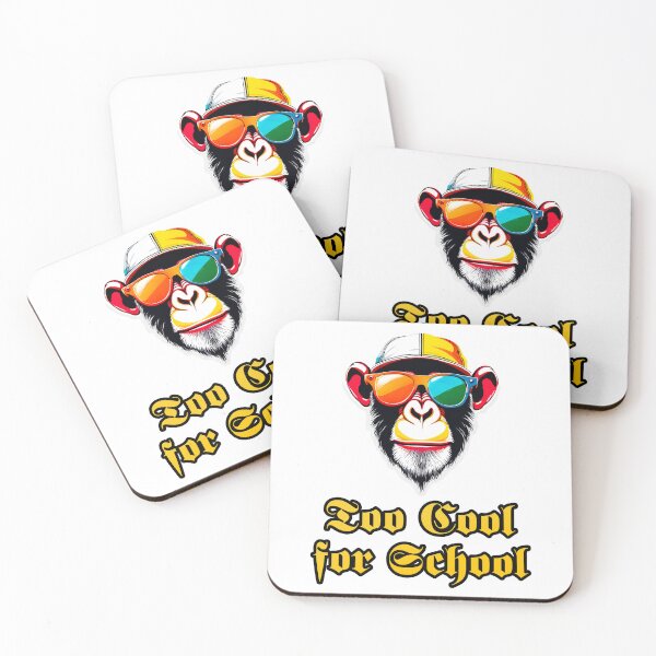 Item preview, Too Cool for School - Monkey quote 3 designed and sold by Tom-Johnson.