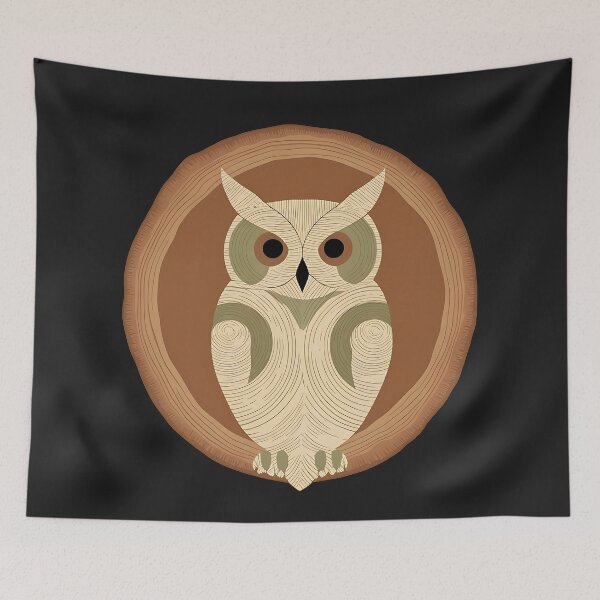 Item preview, Rustic Wood Owl designed and sold by UniversalFlair.