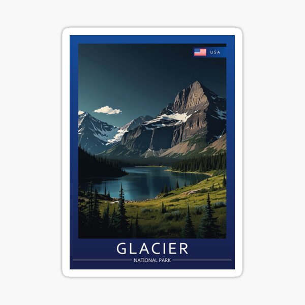 Item preview, Glacier National Park USA Travel designed and sold by Thistle-TShop.