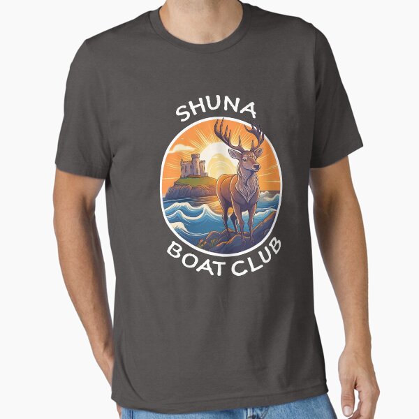Aperçu de l'œuvre Shuna Boat Club (Majestueux en blanc, grand logo) créée et vendue par Djephrey.