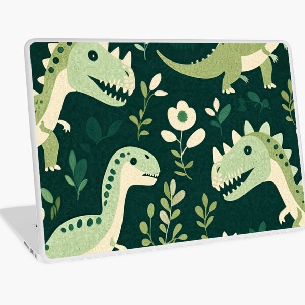 Cute Folk Dinosaur 5 Laptop Skin