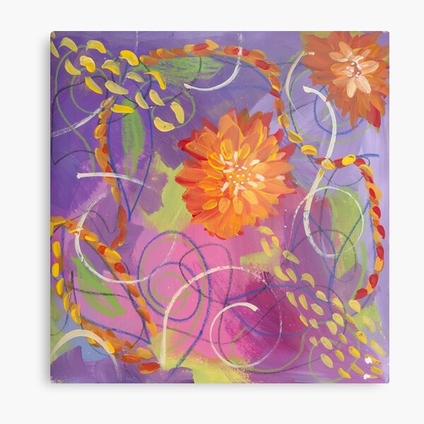 Aperçu de l'œuvre Fleurs d'oranger abstraites #1 créée et vendue par Taunya Tae at Artzy-One Studio.