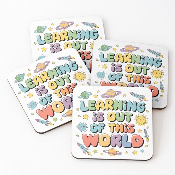 Item preview, Learning Is Out of This World - Fun Space-Themed Design designed and sold by luckytua789.