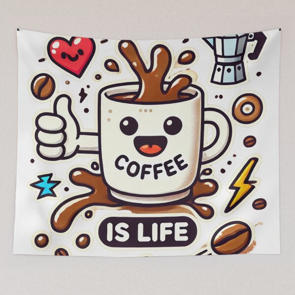 Item preview, Coffee is life designed and sold by Stickermagician.