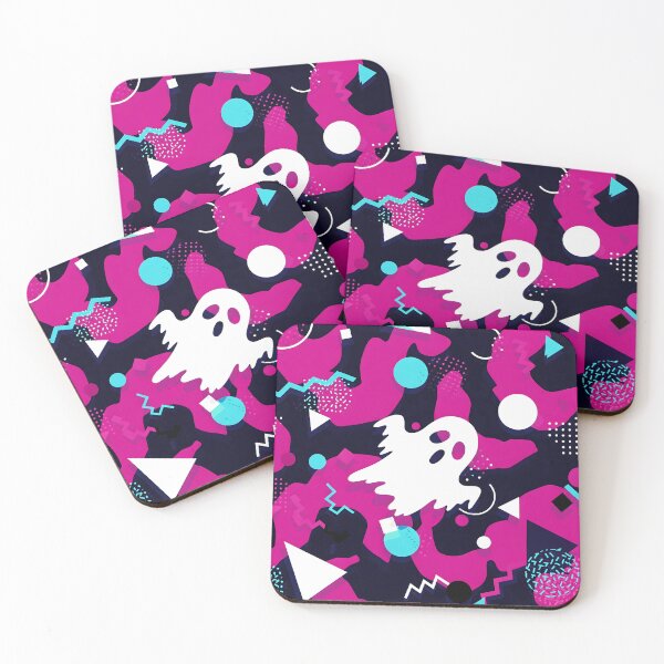 Item preview, Memphis Ghost Pattern | Spooky and Playful Halloween Design designed and sold by Tw1nsAIArt.