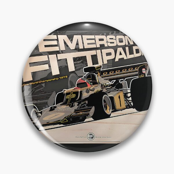 Item preview, Blast from the past art  vintage Emerson  Emmo Fittipaldi lotus 73d designed and sold by Helios Be. Lavsh.