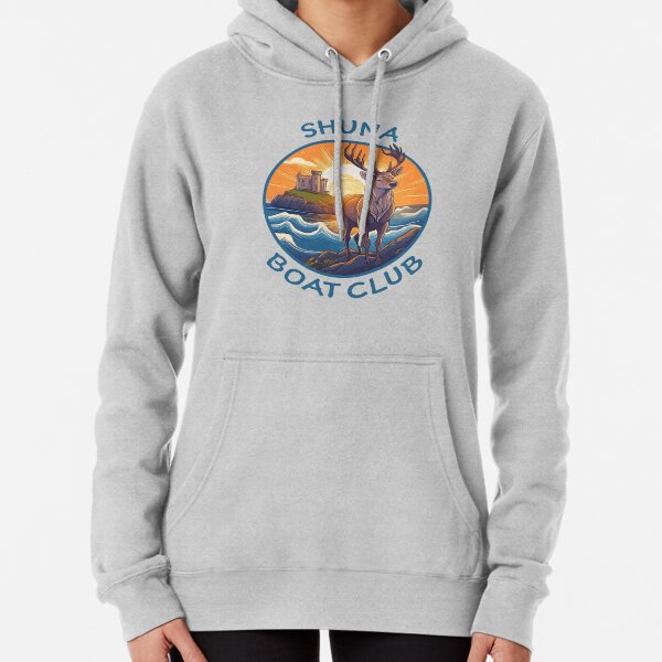 Vista previa del artículo con la obra «Shuna Boat Club (Majestic en azul, logotipo grande)», diseñado y vendido por Djephrey.